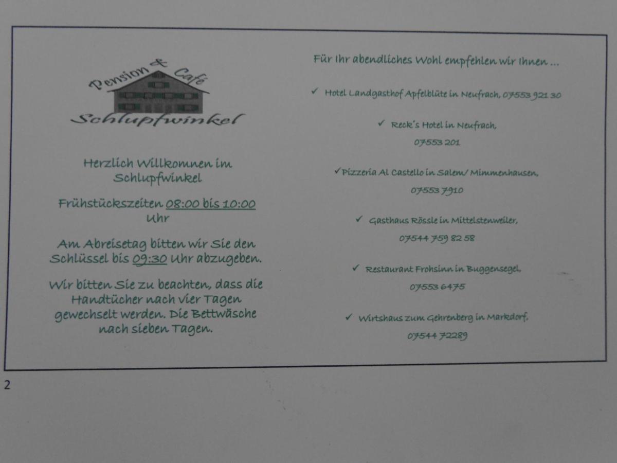 & Cafe Schlupfwinkel 3* Salem (Baden-Wurttemberg)