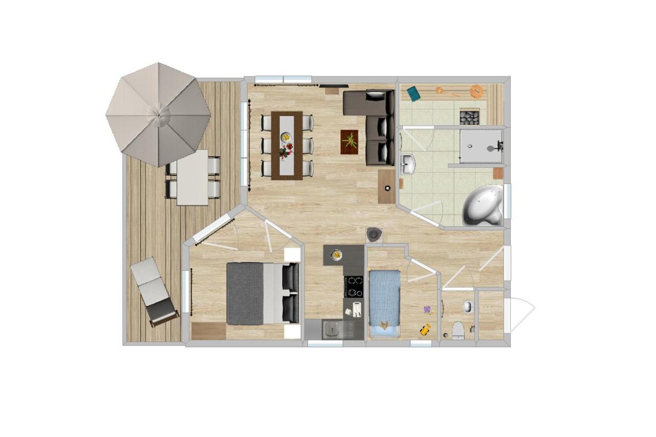 Wellnesshaus Austernperle Holiday home Bliesdorf