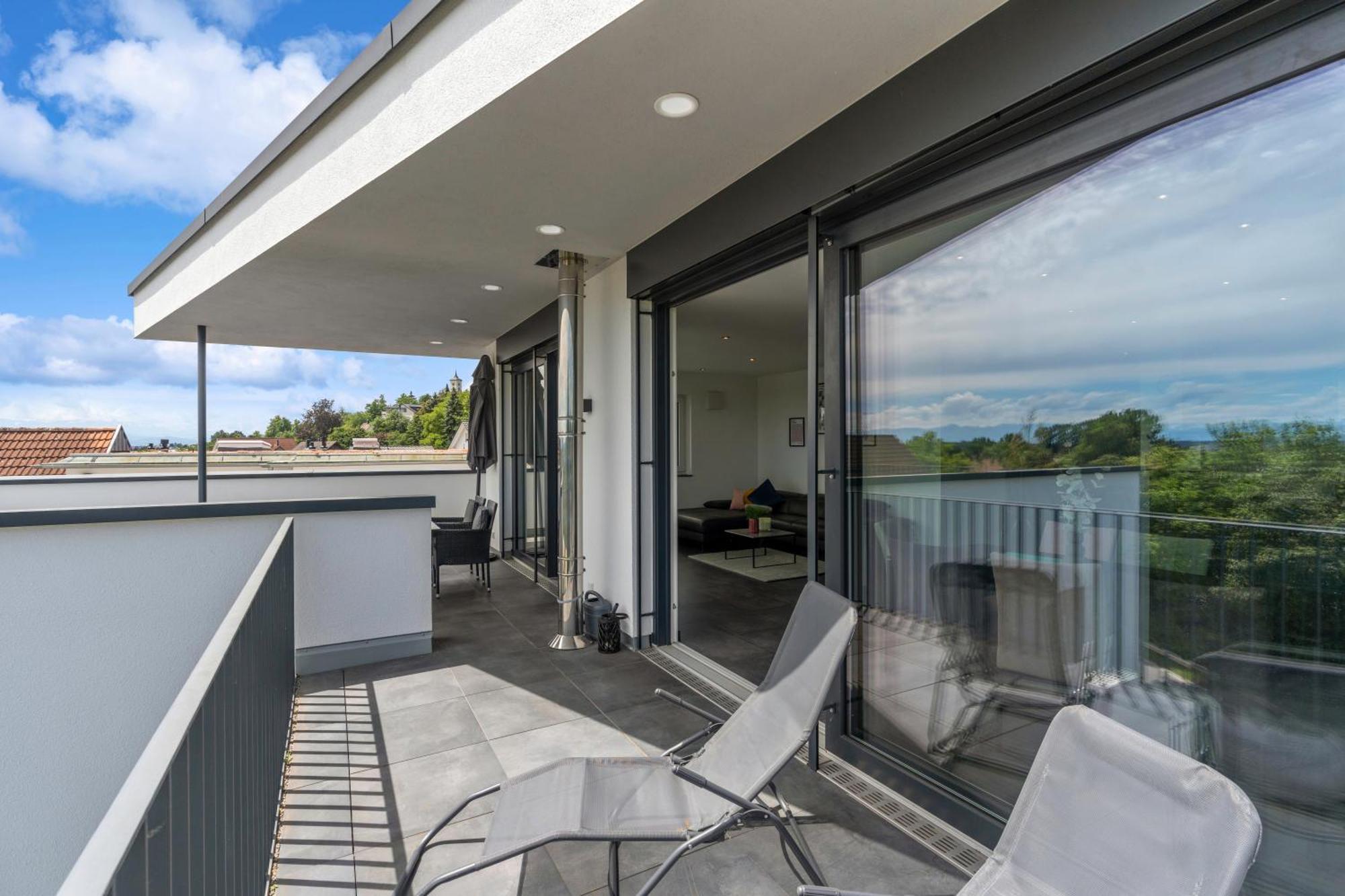 Apartment Anytime - Penthouse Mit Terrasse Und Bergsicht Friedrichshafen
