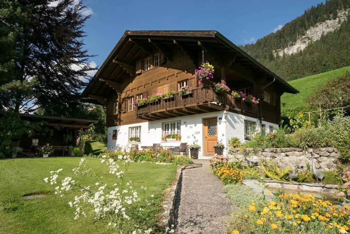 Duplex Flat - Amazing With Pond Gstaad