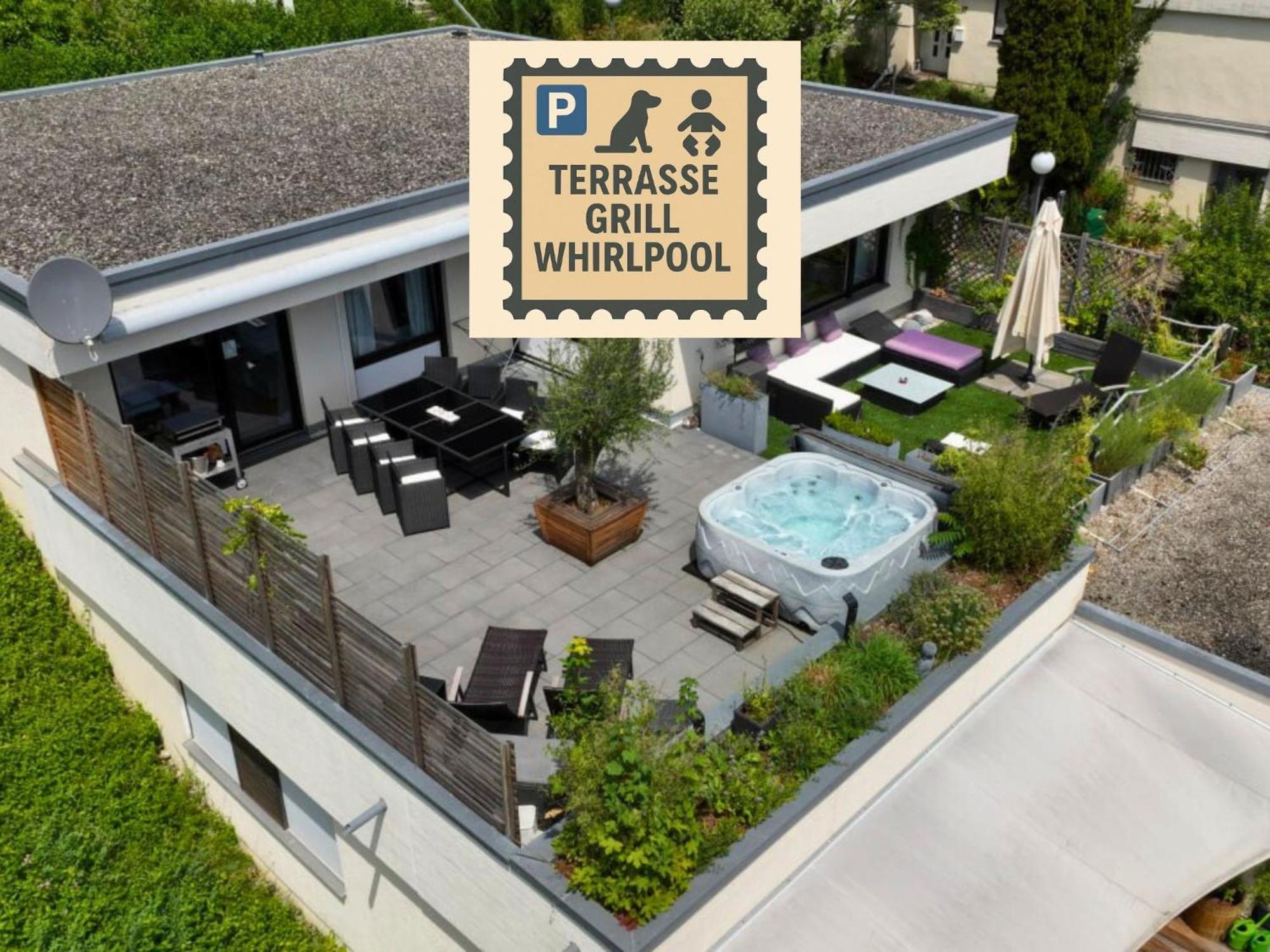 Apartment Penthouse - 3 Schlafzimmer- Sonnige Dachterrasse -whirlpool & Alpenblick - Perfekt Fuer Romantik Oder Familienurlaub Mit Kind, Hund Willkommen - By Ferienwohnenamsee -