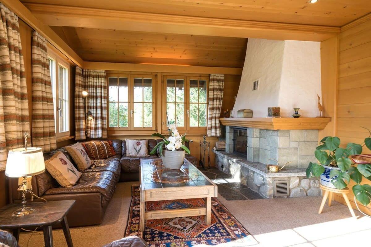 Duplex Flat - Amazing With Pond Ferienhaus Gstaad